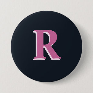 Djuphavets rosa i monogrammet knapp