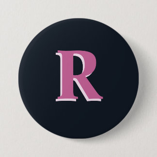 Djuphavets rosa i monogrammet knapp