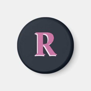 Djuphavets rosa i monogrammet magnet