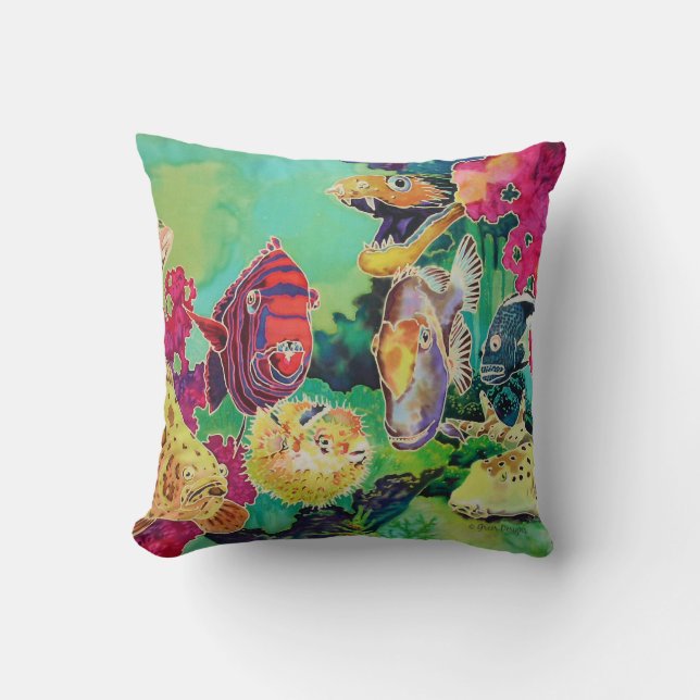 Djuphavsbeståndet Tropisk fisk Kudde (Framsida)