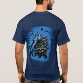 Djuphavsdykare Bläckfisk Attack Marin Ocean T-Shir T Shirt