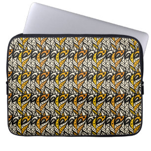 Djuphavsfågelfågel mönster laptop sleeve
