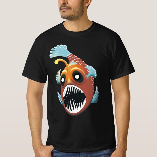Djuphavsfisk T Shirt (Framsida)