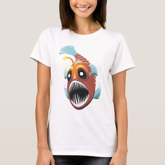 Djuphavsfisk T Shirt (Framsida)