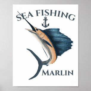 Djuphavsfiske Marlin Poster