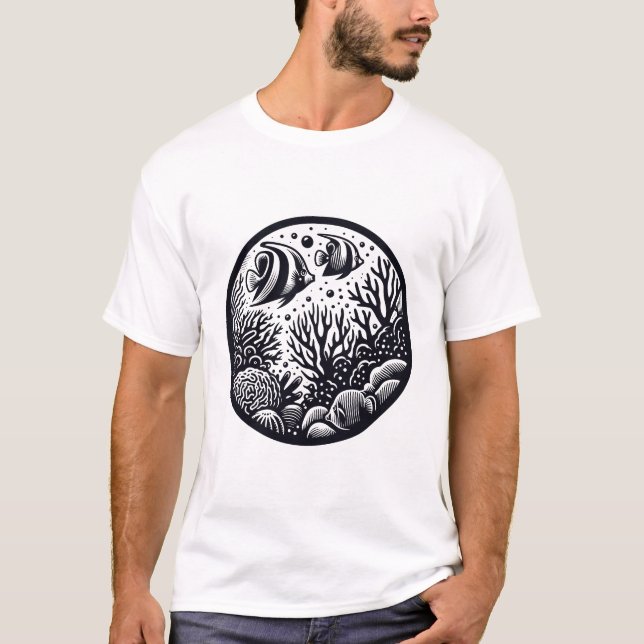 Djuphavsfiske. T Shirt (Framsida)