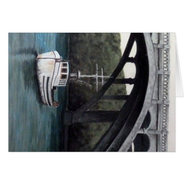 Djuphavsfiskefartyg Hälsningskort (Framsidan Horizontal)