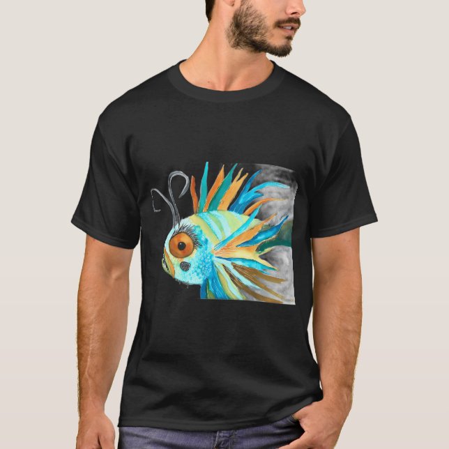 Djuphavsfiskmonster T Shirt (Framsida)