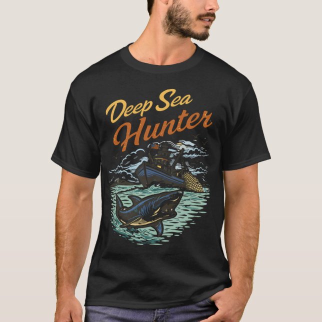 Djuphavsjägare T Shirt (Framsida)