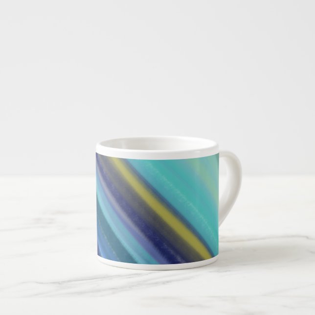Djuphavsnyanser Av Blått Espressomugg (Framsida höger)