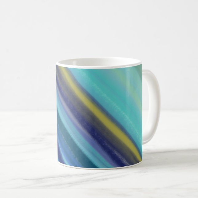Djuphavsnyanser Av Blått Kaffemugg (Framsida höger)