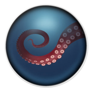 DjuphavsOctopus Steampunk Nautisk Fantasy Knopp