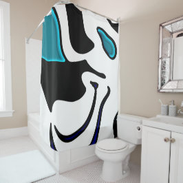 Djupladdning: Abstrakt svart, vit och blå