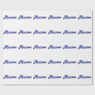 Djuplådfärg Enkel Modern Egen Namn Kalligrafi Presentpapper