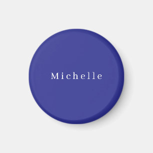 Djuplådfärg Enkel Modern Egen Namn Minimalistisk Magnet
