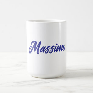 Djuplådfärgad modern egen namn kalligrafi kaffemugg