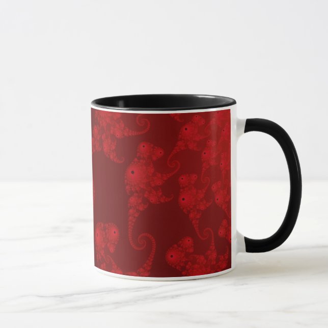 Djupröd Sjöhästsflock Mugg (Höger)