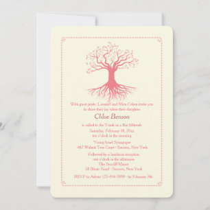 Djuprotad Bat mitzvah inbjudan