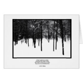 Djuprötter nås av frost hälsningskort