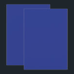 Djupt Blått Bröllopsinbjudan med Minimalistisk Sti Spara Datumet<br><div class="desc">Modern minimalist vigdesign med solid djupblå bakgrund – perfekt för eleganta sommar- eller formella bröllop året runt.</div>