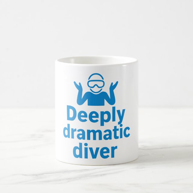 Djupt dramatisk dykare kaffemugg (Center)