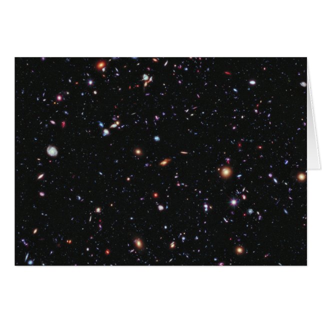 Djupt fält för Hubble ytterlighet Hälsningskort (Framsidan Horizontal)