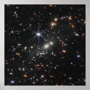 djupt fält James Webb Telescope Poster