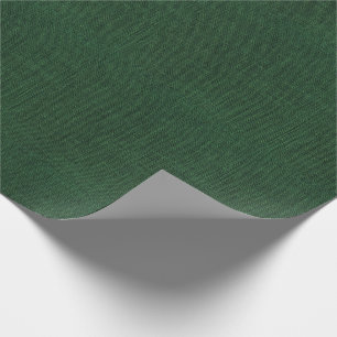 Djupt - grön Burlapstruktur Presentpapper