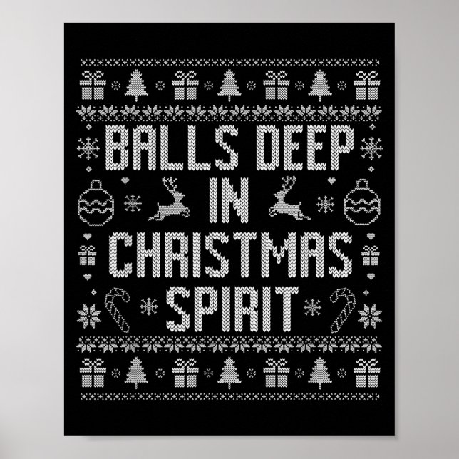 Djupt i jul Srit Par Matchande jul Poster (Framsidan)