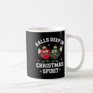 Djupt i julskämt Roligt julhumor  Kaffemugg