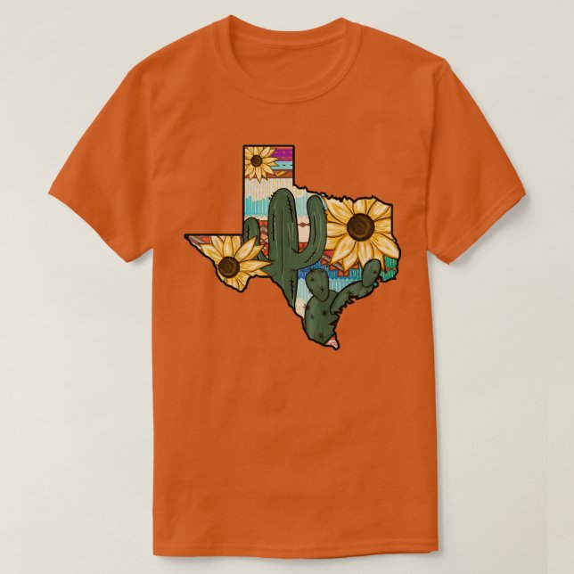 Djupt i Texas hjärta T Shirt (Design framsida)