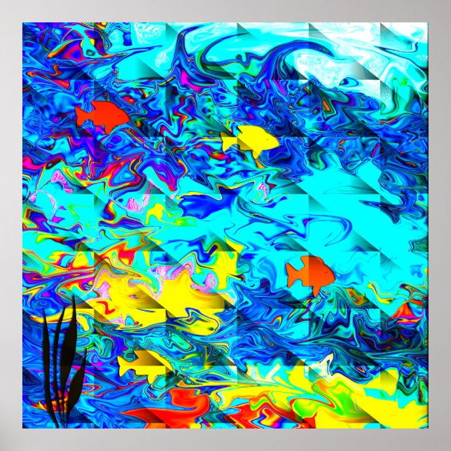 Djupt i våra hav.... poster (Framsidan)