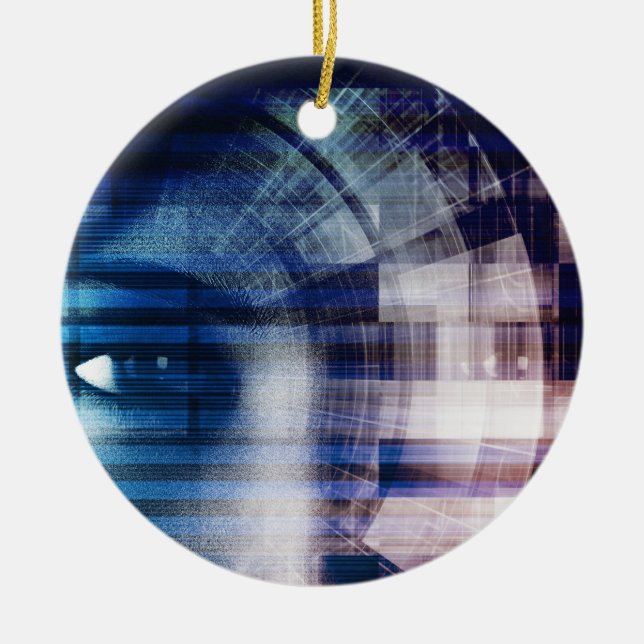 Djupt lära och konstgjord intelligens för maskin julgransprydnad keramik (Framsidan)