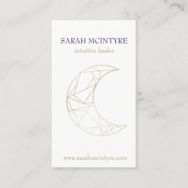 Djupt Lila Guld Celestial Måne Psychic Healer