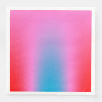 Djupt Magenta Rosa till Red & Blue Auric Ombre