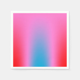 Djupt Magenta Rosa till Red & Blue Auric Ombre Pappersservett