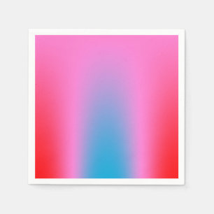 Djupt Magenta Rosa till Red & Blue Auric Ombre Pappersservett