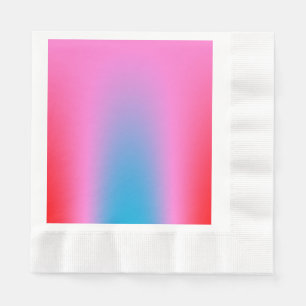 Djupt Magenta Rosa till Red & Blue Auric Ombre Pappersservett
