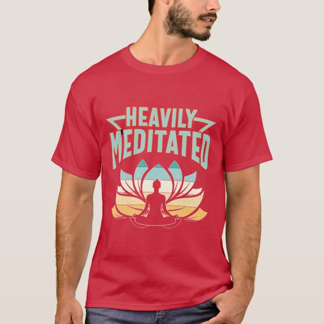 Djupt mediterad Yoga Scoop vänner T Shirt (Framsida)