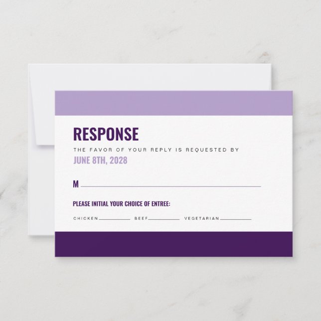 Djupt och färgglatt RSVP-kort OSA Kort (Framsida)