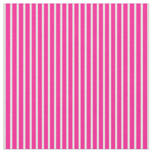 Djupt Rosa & färgkräm, stripe/länt Mönster Tyg