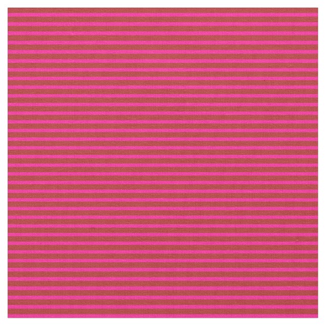 Djupt Rosa och Röda garnerade/strimlade Mönster Tyg (Närbild)