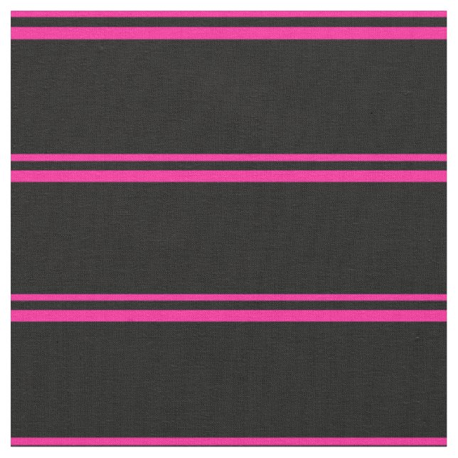 Djupt Rosa och svart Färgad i Mönster Tyg (Närbild)