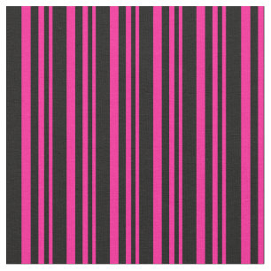 Djupt Rosa och svart Linjer Tyg