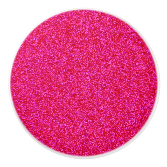 Djupt - rosa Sparkly bitar Knopp (Framsidan)
