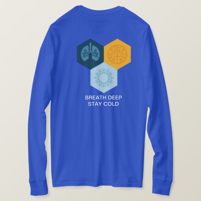 DJUPT stort STAG COLD-BREATH T-shirt (Design baksida)
