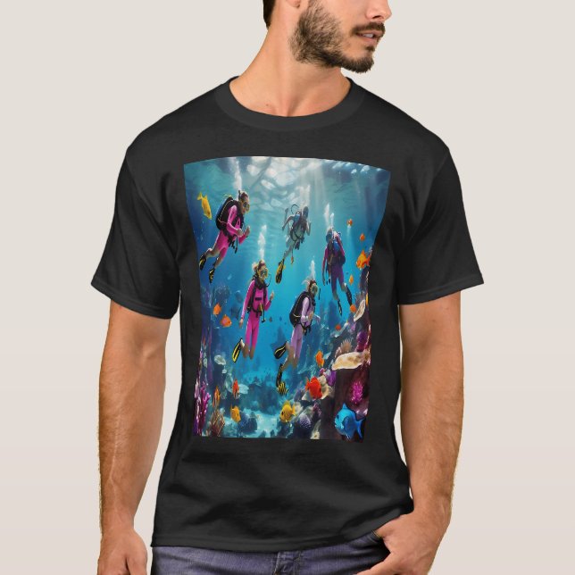 djupt under havet t shirt (Framsida)