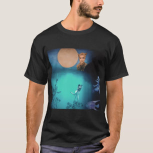 Djupt vatten & den gula fullmånen t shirt
