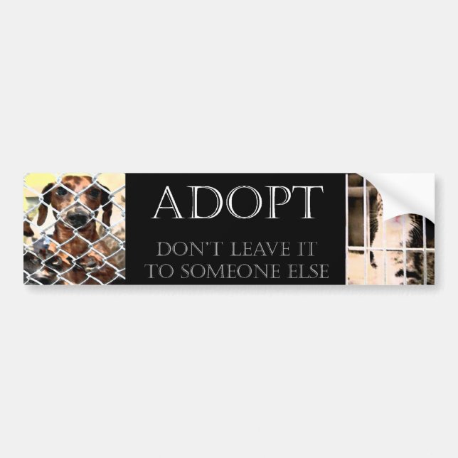 Djur adoptionbildekal bildekal (Framsidan)