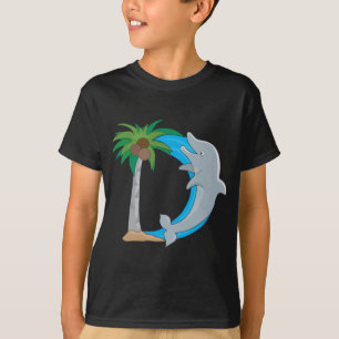 Djur alfabetdelfin t shirt